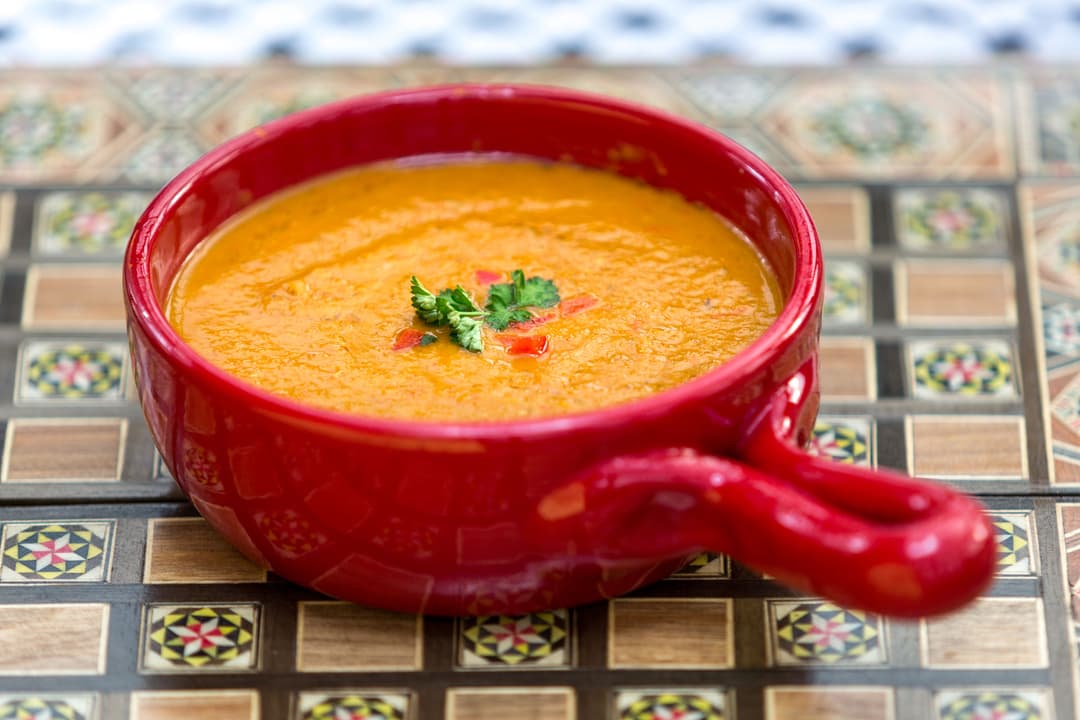 Soupe de lentilles corail